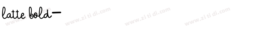 latte bold字体转换